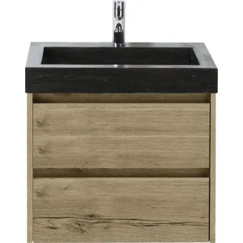 Koupelnový nábytek Koupelnová skříňka s umyvadlem Sanox Dante 61 cm dub přírodní