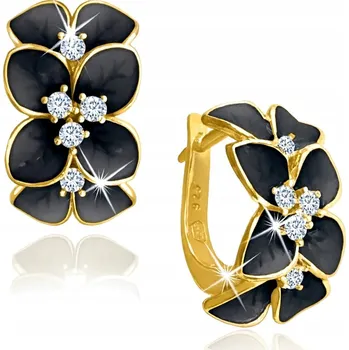 Náušnice Náušnice s hadříkem Mennica Bydgoska kytičky ryzost 925