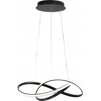 Závěsné svítidlo STROPNÍ SVÍTIDLO 4000K 50cm černé s integrovaným LED zdrojem