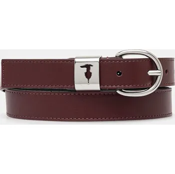 Oblečení a móda Kožený pásek Trussardi B344B000005N burgundské 93X, vel. 80