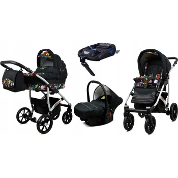 Kočárek Kočárek 4v1 BabyLux LARGO ALU sportovní kočárek korbička autosedačka ISOFIX