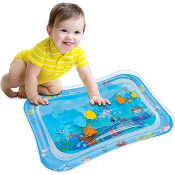 Hračka pro nejmenší NAFUKOVACÍ PODLOŽKA PRO MIMINKA SENZORICKÁ HRAČKA PRO DĚTI 66 x 50 cm