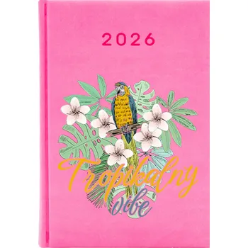 Kalendář Knižkový kalendář 2026 A5 FunnyCase růžový