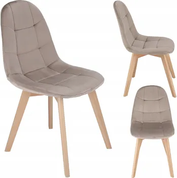 Křeslo Židle Jumi šedý velur 1 ks