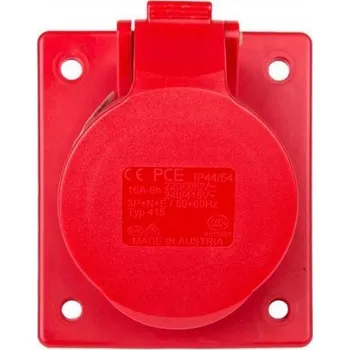 Elektrická zásuvka Elektrická Zásuvka na pracovní desku Pce červená