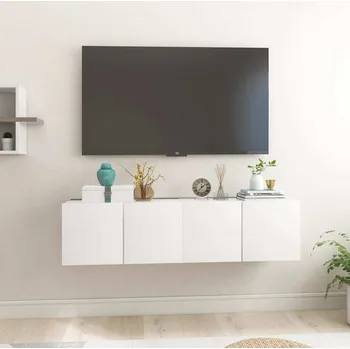 Obývací stěna vidaXL Závěsné TV skříňky 2 ks 60 x 30 x 30 cm [804509] Barva: Bílá