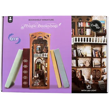 Obraz Miniaturní domeček KOUZELNÉ KNIHKUPECTVÍ DIY LED osvětlení Crafts&Co - SESTAV SI SÁM