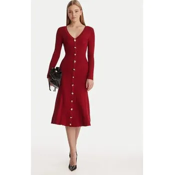 Dámské šaty Guess Úpletové šaty W6RK02 Z3700 Červená Regular Fit L