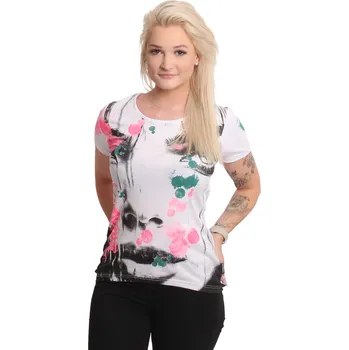 Oblečení a móda SLEVA Dámské tričko Face It Long Tail T-Shirt WHITE VELIKOST 2XL SLEVA