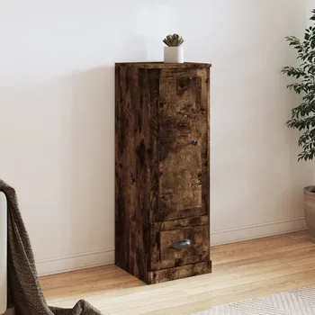 vidaXL Skříň highboard 36 x 35,5 x 103,5 kompozitní dřevo [816304] Barva: kouřový dub