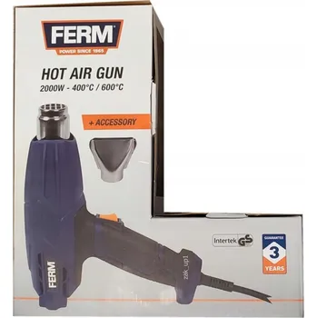 Horkovzdušná pistole Horkovzdušná Pistole Ferm 2000 W 240 V 600 °C