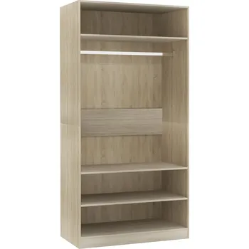 Šatní skříň Skříň s tyčí a policemi dub sonoma 100x50x200 cm