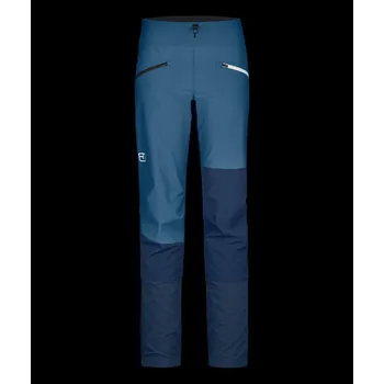 Snowboardové kalhoty Dámské Kalhoty Ortovox Punta Berrino Pants Women's Barva: Sea Surface, Velikost: XL, Střih: Regular