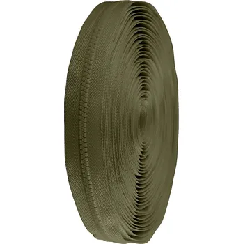 Zip Zip kostěný No 5 metráž, malé, 298 zelená khaki tmavá