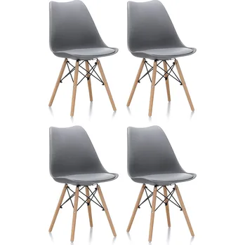 Aga 4x Jídelní židle MR2035 Šedá