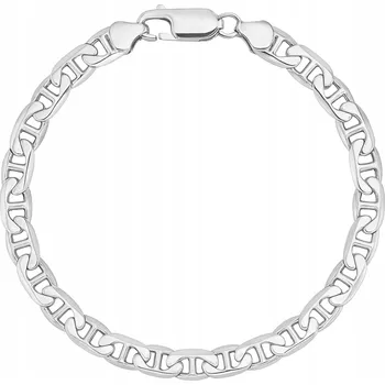 Náramek Náramek GUCCI Žiletka Marina 2mm Stříbrný Pánský Plný 21cm STŘÍBRO 925