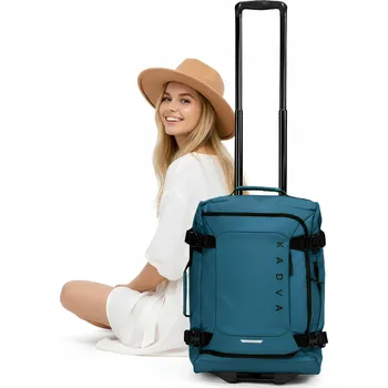 Cestovní kufr KADVA Lazio 44 l tmavě modrý polyester na dvou kolečkách