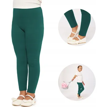 Dívčí legíny Dívčí legíny s dlouhým rukávem bavlna MS10-225 Zelená 128