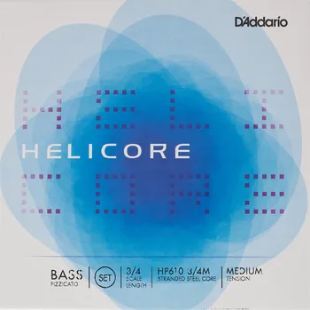 Struna pro kytaru a smyčcový nástroj D'Addario Helicore Pizzicato cbs 3/4 M + prodloužená záruka 3 roky