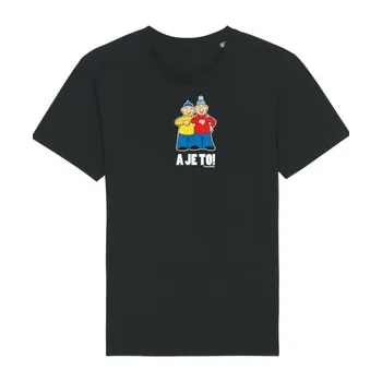 Dámská móda Tričko Pat a Mat - A je to! černé Černé S