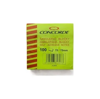 Samolepící bloček Samolepicí bloček CONCORDE 75x75mm 100 listů