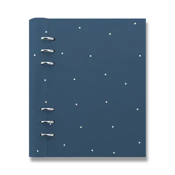 Zápisník Diář Filofax Clipbook Timeless A5 polka dot indigo
