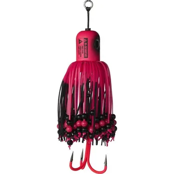 MADCAT - Sumcová chobotnička A-static Clonk Teaser s trojháčkem 150g - fluo pink UV