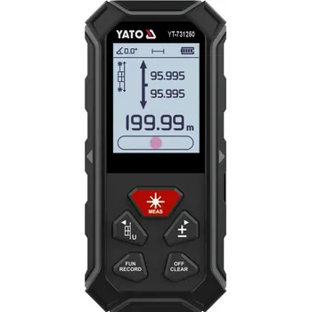 Měřicí přístroj Laserový dálkoměr - 2x100m - obousměrný YATO