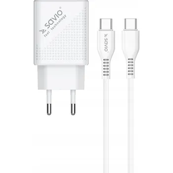 Síťová nabíječka Savio 2x USB Quick Charge 3.0 3000 mA