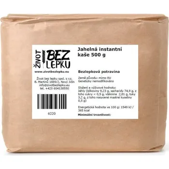 Život bez lepku Jahelná instantní kaše 500 g