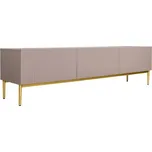TV stolek Nicole 200 - Meble Bogart Antická Růžová / Zlatá 200x53 cm