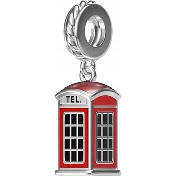 Přívěsek Přívěsek STŘÍBRO 925 Charms Korálek Telefonní budka Londýn