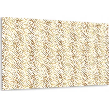 Obraz Vinylová Samolepicí podložka s grafikou do kuchyně Zlaté listy 100 x 50 cm
