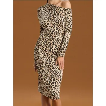 Dámské šaty Sinsay - Midi šaty s&nbsp;nabíráním - vícebarevná - 397CH-MLC - 397CH-MLC-XXS