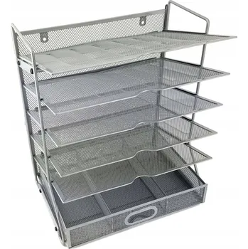 Pomůcka na dokumenty 5 Polic A4 se zásuvkou Hexagon