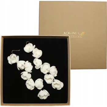 Náušnice Antialergické pozlacené květinové Náušnice SVATBA eco