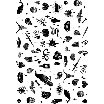 Tetování Dočasné tetování Mystické vzory 08 - A4