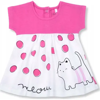 Dámské šaty Šaty pro holčičku Bavlna BONITO velikost 68 RŮŽOVÁ