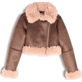 Dámský kabát GATE Zkrácený kabátek s podšívkou z umělé kožešiny 42 624-1448/28