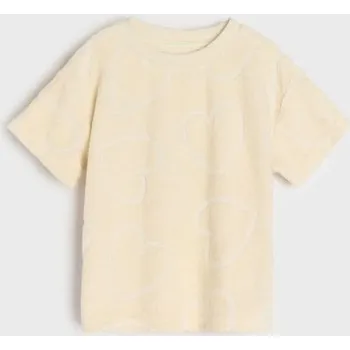 Dívčí oblečení Sinsay - Tričko s krátkým rukávem - krémová - 440DJ-01X - 440DJ-01X-80