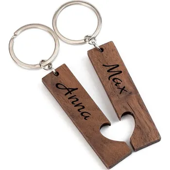 Přívěsek Přívěsky DUO Wood Heart