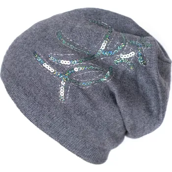 Čepice Čepice Fantazijní elegance - šedá cz17436