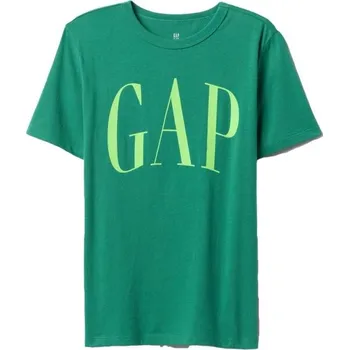 Chlapecké tričko GAP V-FRCH LOGO ARCH M Zelená, Světle zelená