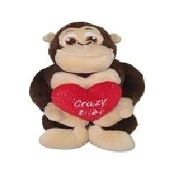 plyšák Goryl z sercem 27cm