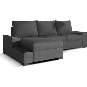 Sedací souprava Levý rohový gauč Negro s dekorativní poličkou, rozkládací funkcí a úložným prostorem - ELTAP SORO 93 , SORO 93 245x72 cm