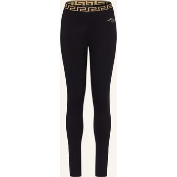 Dámské oblečení Versace Dívčí Legíny, černá / zlatá, 152