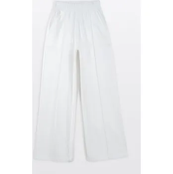 Reporter Young | Dívčí bílé tepláky STRAIGHT s moderním prošitím - Barva BÍLÁ, Velikost 170 261-0117G-06-200-1