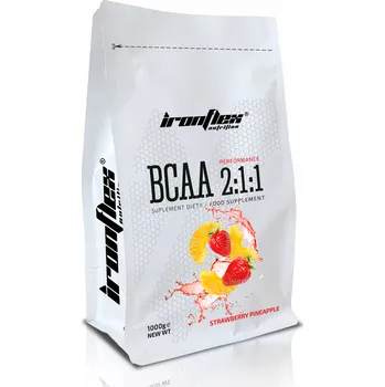 Aminokyselina IRONFLEX BCAA 2:1:1 1000g SILNÉ AMINOKYSELINY 1kg AMINO REGENERACE SVALY