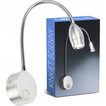 Nástěnné svítidlo Nástěnné svítidlo LEDTechnics šedé, integrovaný LED zdroj 3 W