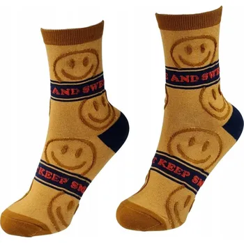 Dámské ponožky Dámské dlouhé Ponožky Keep Smile And Sweet, vícebarevné, velikost 36-40